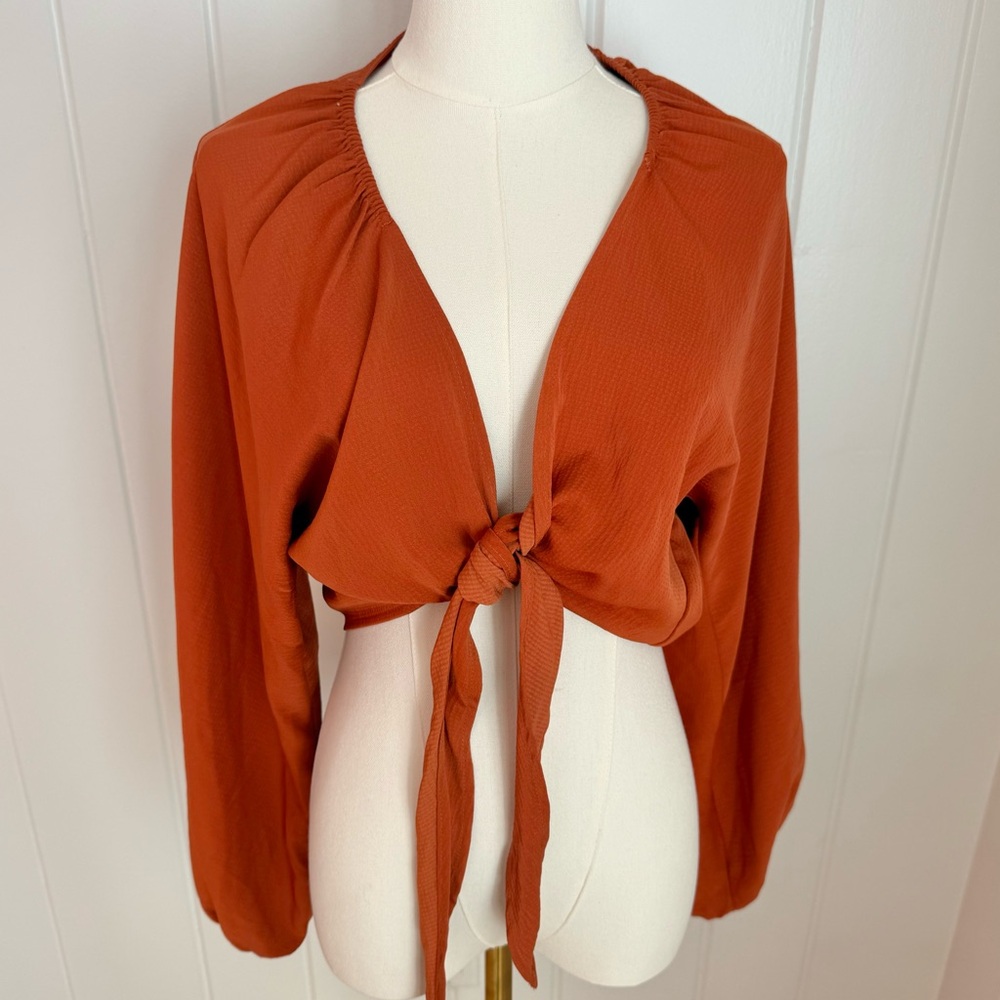 Lulus Women's Orange Crop-top